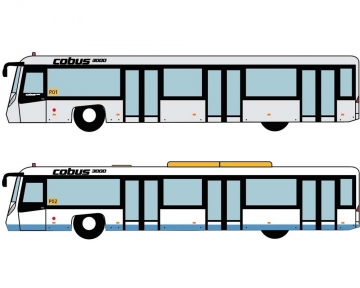 Fantasy Wings Airport Cobus Bus Set, HKIA Version, Ltd Edition 4pcs 1:400 Scale FW-AA4002