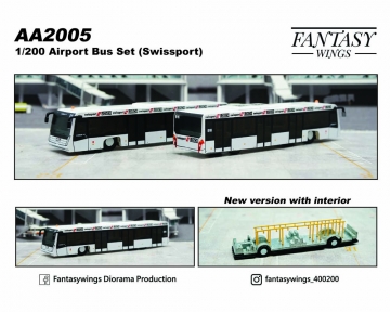 Airport Bus Swissport, Interior Version 1:200 Scale Fantasy Wings FW-AA2005