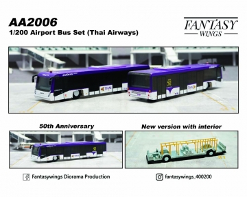 Airport Bus Thai,Interior Version 1:200 Scale Fantasy Wings FW-AA2006