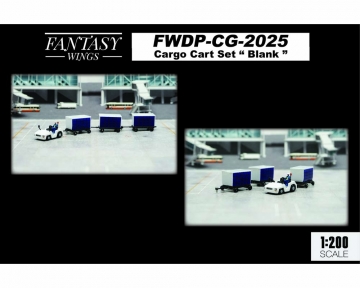 Blank Cargo Cart Set 1:200 Scale Fantasy Wings FWDP-CG-2025