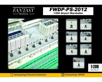 Airport Marshaller New Version 1:200 Scale Fantasy Wings FWDP-PS-2013