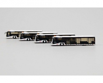 Fantasy Wings Airport Cobus Bus Set JX Link Monster, 4pcs 1:400 Scale FW-AA4020