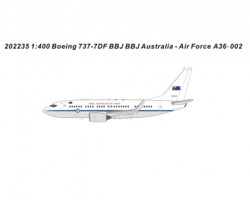 RAAF B737-700WL A36-002 1:400 Scale Panda Models PM202235