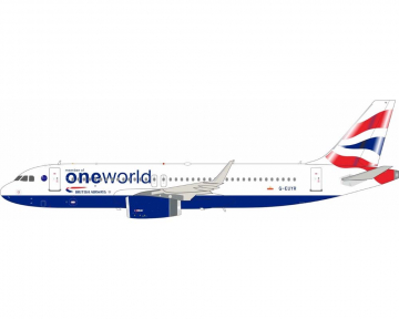 British Airways One World A320 w/stand G-EUYR 1:200 Scale Inflight ARDBA86