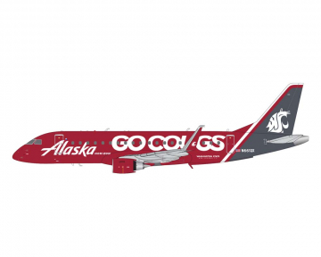 Alaska Airlines E175LR Washington State Univ. Go Cougs N661QX 1:200 Scale Geminijets G2ASA1286