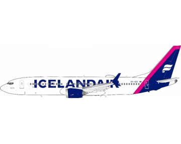 Icelandair B737 MAX8 w/stand TF-ICO 1:200 Scale JFox JF-737-8M-009