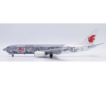 Air China B737-800 Silver Peony, Flaps, w/stand B-5176 1:200 Scale JC Wings LH2359A