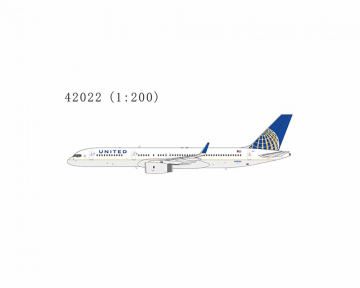 United Airlines B757-200 CO-UA merged livery N12125 1:200 Scale NG42022
