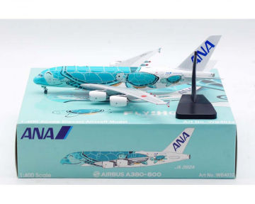 ANA - All Nippon A380 JA382A Flying Honu-Kai, w/stand, magnetic gear 1:400 Scale Aviation400 WB4032