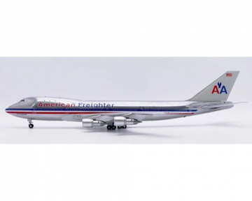American Freighter B747-100(SF) Polished, w/stand N9671 1:200 Scale JC Wings XX20290