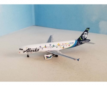 Alaska Airlines Pride Airbus A320 N854VA 1:400 Scale Aeroclassics AC419975