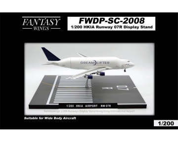 Hong Kong Runway 07R Display Stand 1:200 Scale FWDP-SC-2008 Fantasy Wings