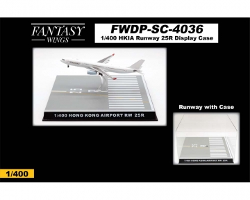 Fantasy Wings Hong Kong Runway 25R Display Case 1:400 Scale FWDP-SC-4036
