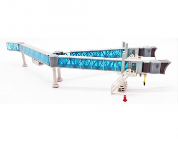 Airport Passenger Bridge blue glass for B747 1:200 JC Wings LH2ARBRDG280