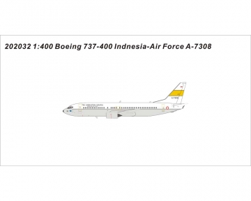 Indonesia Air Force B737-400  A-7308 1:400 Scale Panda Models PM202032