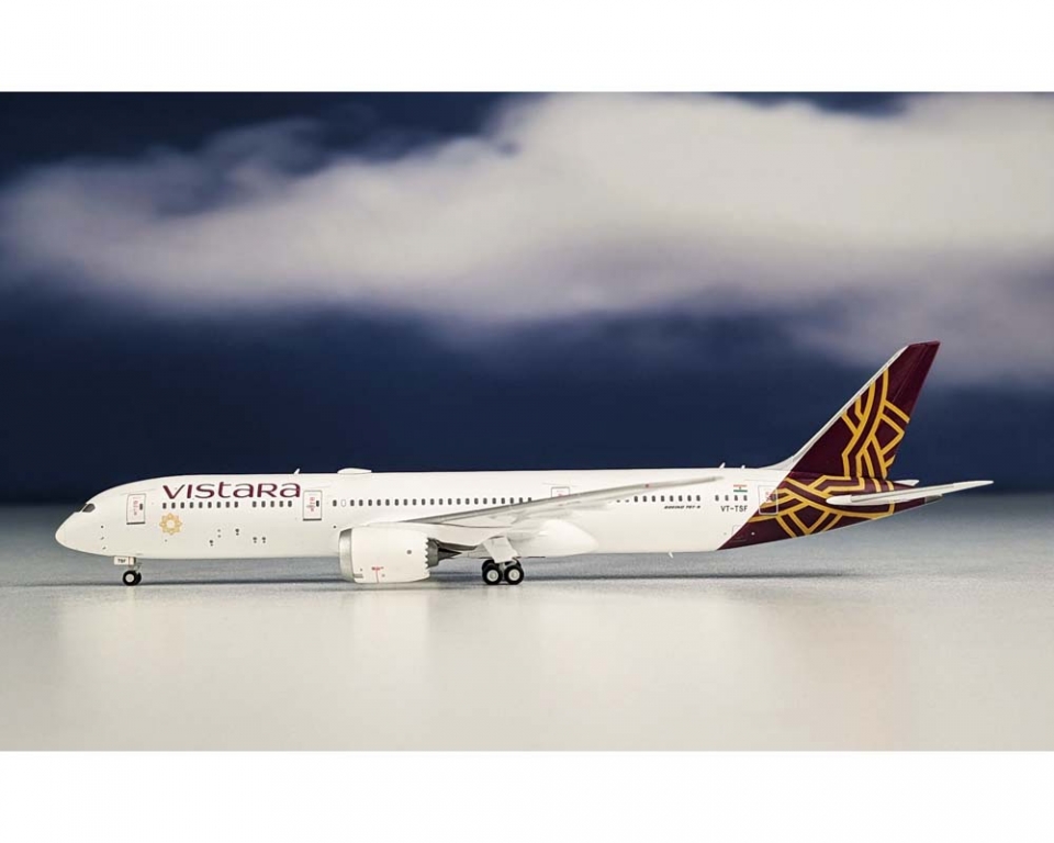 ビスタラ航空　B787-9 1/400 www.JetCollector.com: Vistara B787-9 VT-TSF 1:400 Scale NG 55049