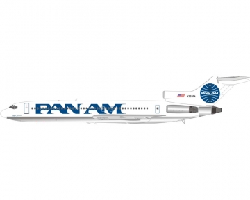 Pan Am B727-200 w/stand and collectors coin N368PA 1:200 Scale B Models B-722-PAA-30