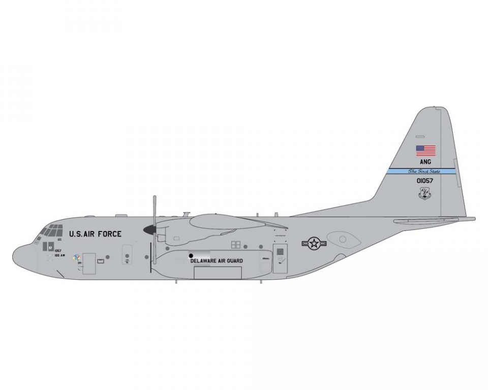www.JetCollector.com: USAF C-130H Hercules Delaware Air Guard 90