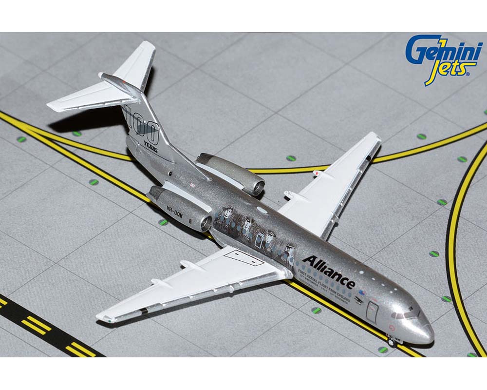 Alliance Airlines Fokker 70 "Vickers Vimy"/"100 Years" VH-QQW 1:400 Scale Geminijets GJUTY1997