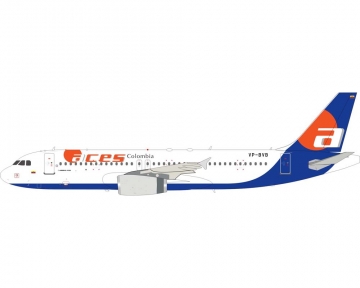Aces A320 w/stand VP-BVB 1:200 Scale Aviacion JP-A320-VP-002
