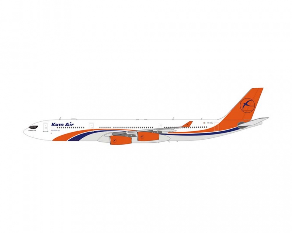 Kam Air A340-300 YA-KMU (1:400)