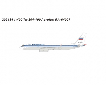 Aeroflot Tuploev Tu204-100C RA-64007 1:400 Scale Panda Models PM202134