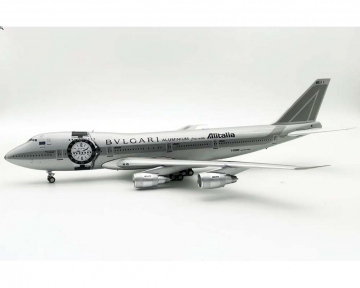 Alitalia B747-200 "Bulgari" w/stand I-DEMS 1:200 Scale B Models B-BULGARI -MS