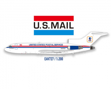 United States Postal Service B727-100 w/stand N727EV 1:200 Scale El Aviador EAV727