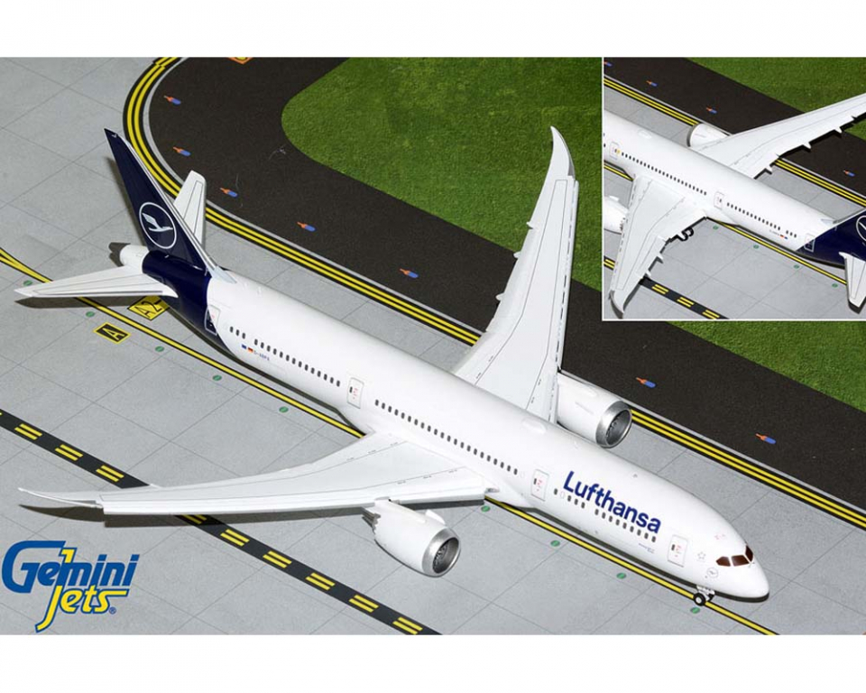 www.JetCollector.com: Lufthansa B787-9 flaps down D-ABPA 1:200