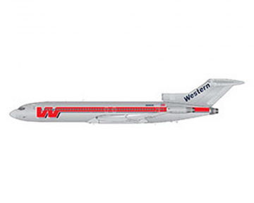 Western Airlines B727-200 (1980s polished livery) 1:200 Scale GeminiJets G2WAL494