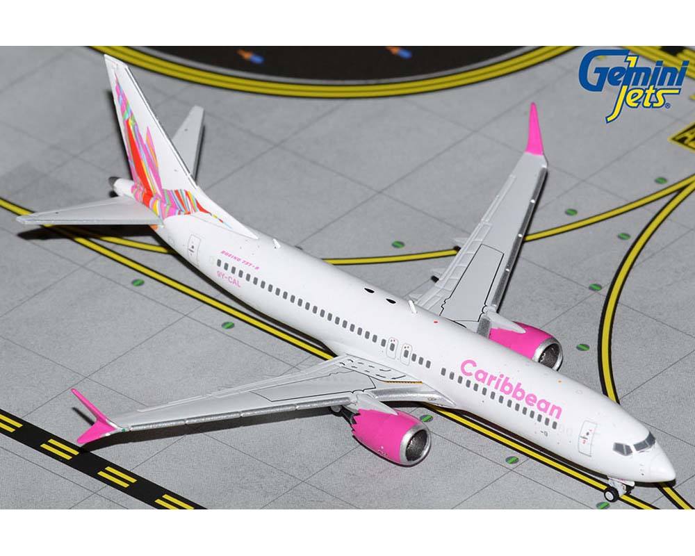 Caribbean Airlines B737 MAX8 new livery 9Y-CAL 1:400 Scale Geminijets GJBWA2121