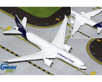 Lufthansa Cargo B777-200LRF flaps down D-ALFA 1:400 Scale Geminimacs GJDLH2126F