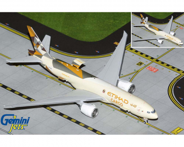 Etihad Cargo B777-200LRF Interactive Series A6-DDE 1:400 Scale Geminijets GJETD2146