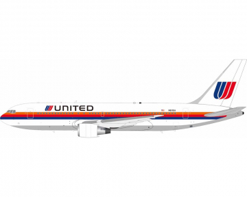 United Airlines B767-200 Saul Bass, w/stand N611UA 1:200 Scale Inflight IF762UA0123