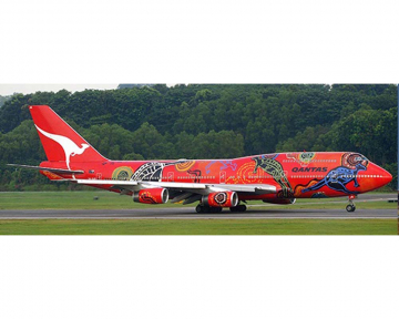 Qantas B747-400 "Wunala Dreaming", Flaps VH-OJB 1:200 Scale JC Wings JC2QFA0375A