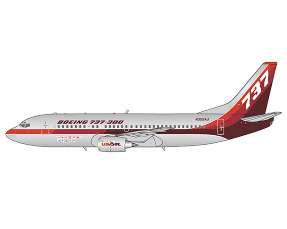 www.JetCollector.com: Boeing B737-300 Farnborough 1984 N352AU 1