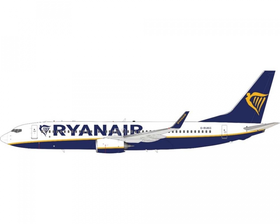 www.JetCollector.com: Ryanair B737-800 w/stand G-FUKG 1:200 Scale