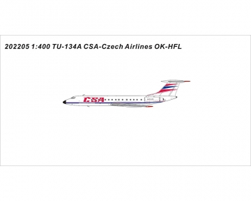 CSA Tu-134A OK-HFL 1:400 Scale Panda Models PM202205