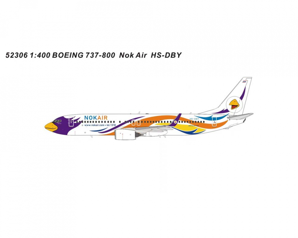 www.JetCollector.com: Nok Air B737-800 HS-DBY 1:400 Scale Panda