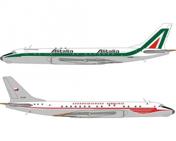 Alitalia (CSA - Ceskoslovenske Aerolinie) Tupolev Tu-104A 1:400 Retro Models RETRO4002