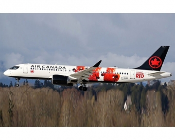 Air Canada A220-300 Special Livery C-GVDP 1:200 Scale JC Wings SA2ACA011
