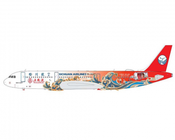 Sichuan Airlines A321 B-302T "Wuliangye", w/stand 1:200 Scale Aviation200 AV2093
