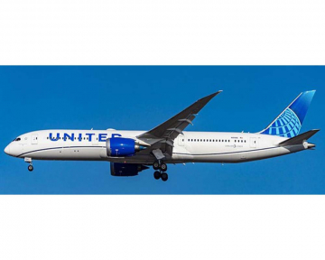 United Airlines B787-9 N19986 w/detachable gear and stand 1:400 Scale Aviation400 AV4192