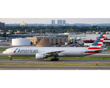 American Airlines B777-300ER N736AT w/detachable gear and stand 1:400 Scale Aviation400 AV4215