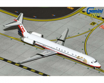 TWA MD-82 final livery N960TW 1:400 Scale Geminijets GJTWA1711