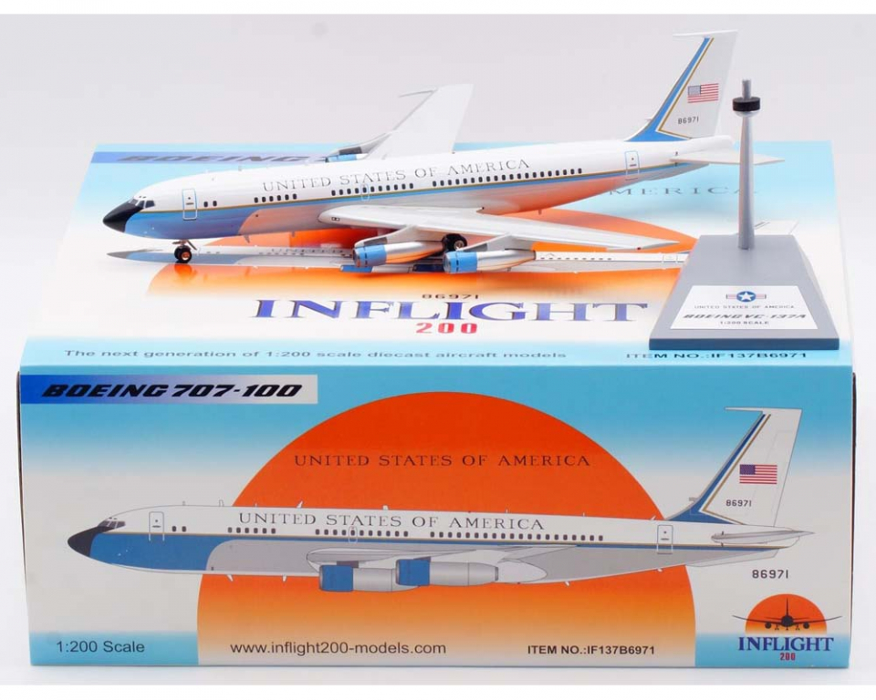 www.JetCollector.com: USAF VC-137A w/stand 58-6971 1:200 Scale