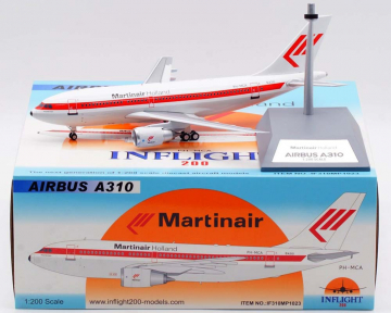 Martinair A310 w/stand PH-MCA 1:200 Scale Inflight IF310MP1023