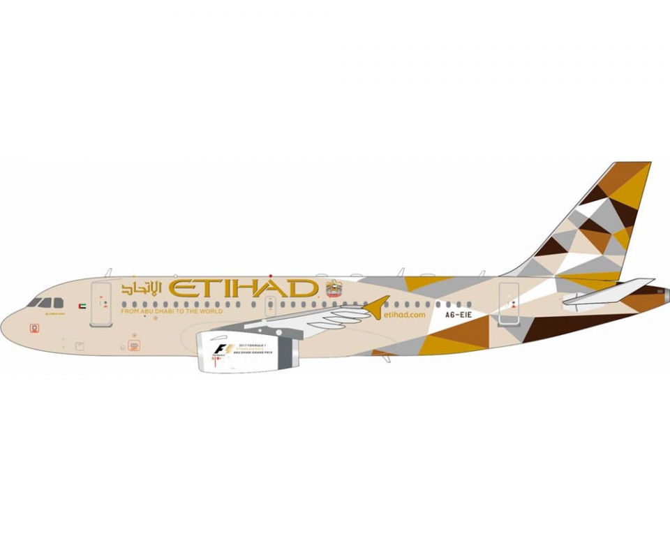 www.JetCollector.com: Etihad A319 w/stand A6-EIE 1:200 Scale