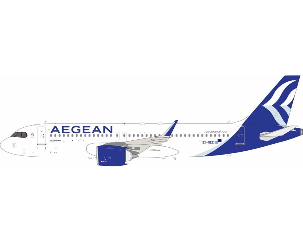 Www JetCollector Aegean Airlines A320 W stand SX NEE 1 200 Scale www-jetcollector-aegean-airlines-a320-w-stand-sx-nee-1-200-scale