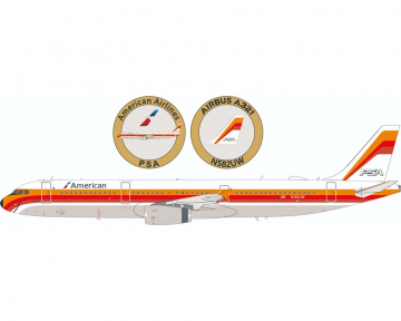 American Airlines A321 Heritage Collection (PSA) N582UW 1:200 Scale Inflight IF321AA582